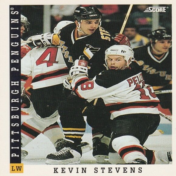 Kevin Stevens Pittsburgh Penguins NHL Hockey Card Collection  - 10 Card Set - Picture 7 of 11